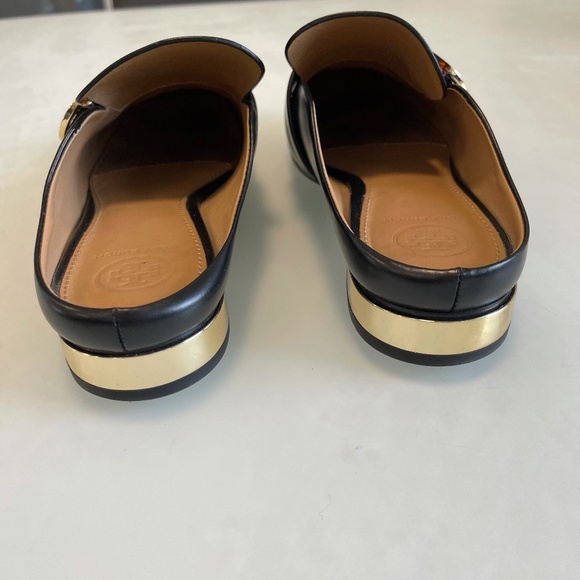 Tory Burch - Sydney Backless Loafers - Black - Size 6.5 - Picture 5 of 8